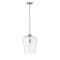 Z-Lite Joliet 1 Light Pendant, Brushed Nickel & Clear 473P12-BN - alternate 4